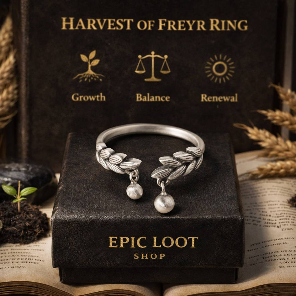 Harvest of Freyr Ring - Norse Women's Ring - Detailed View | Epic Loot Shop