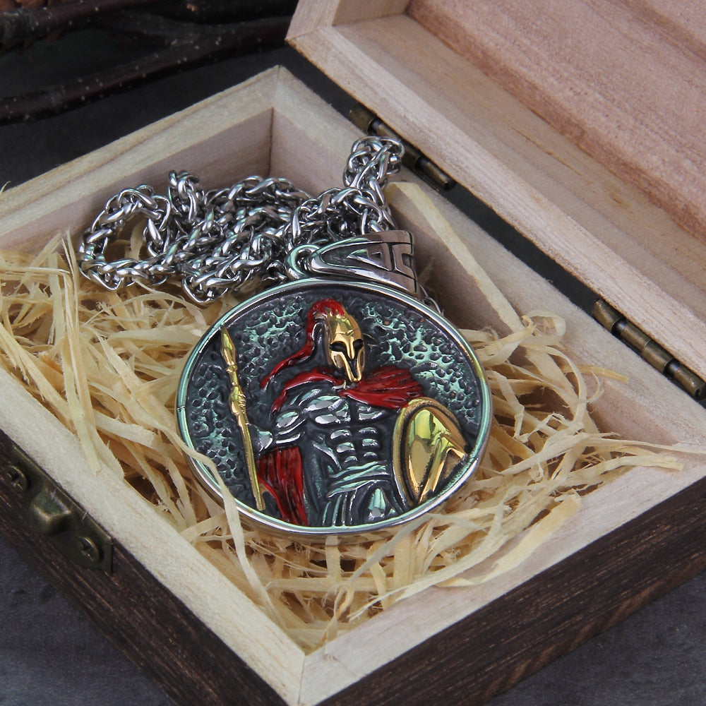 Ancient Greece Spartan Soldier Necklace