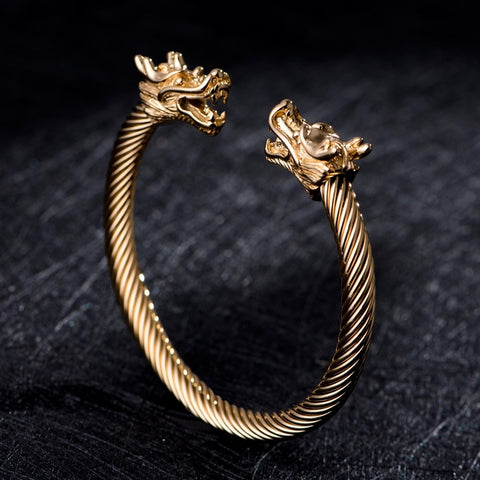 Norse Legacy: Dragon Arc Bracelet