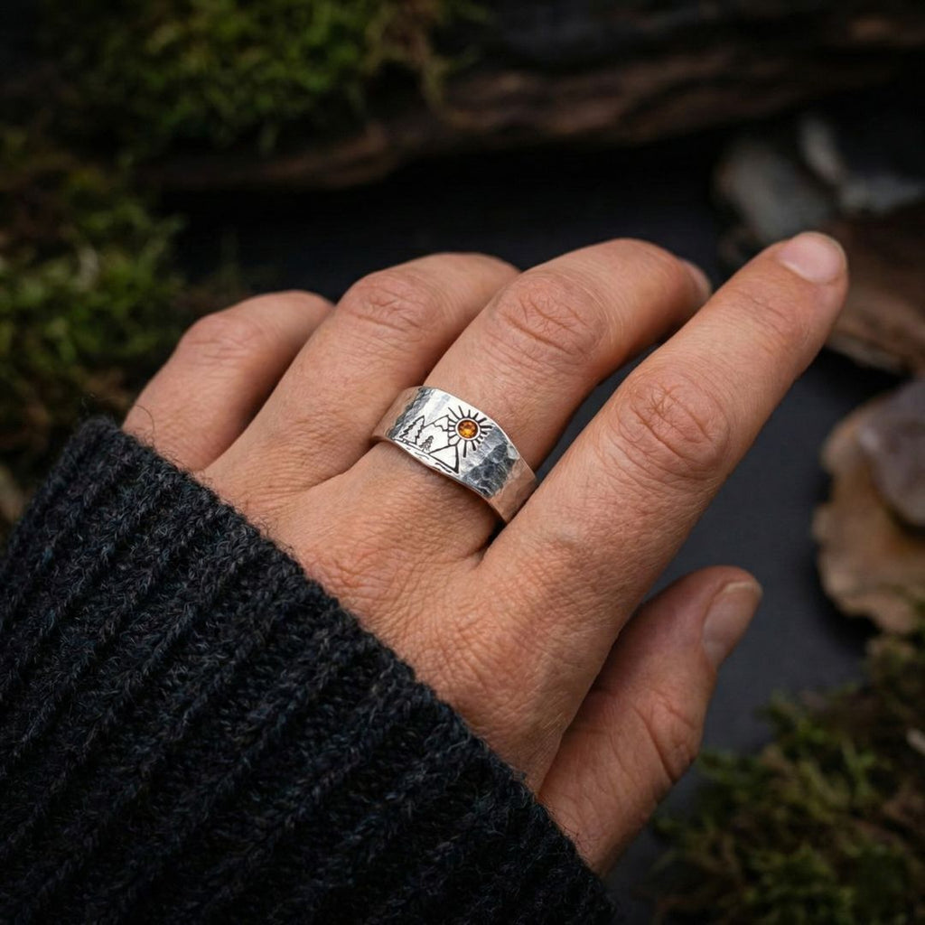 Last Light Trail Ring - Norse Women's Ring - Alternative Angle | Epic Loot Shop