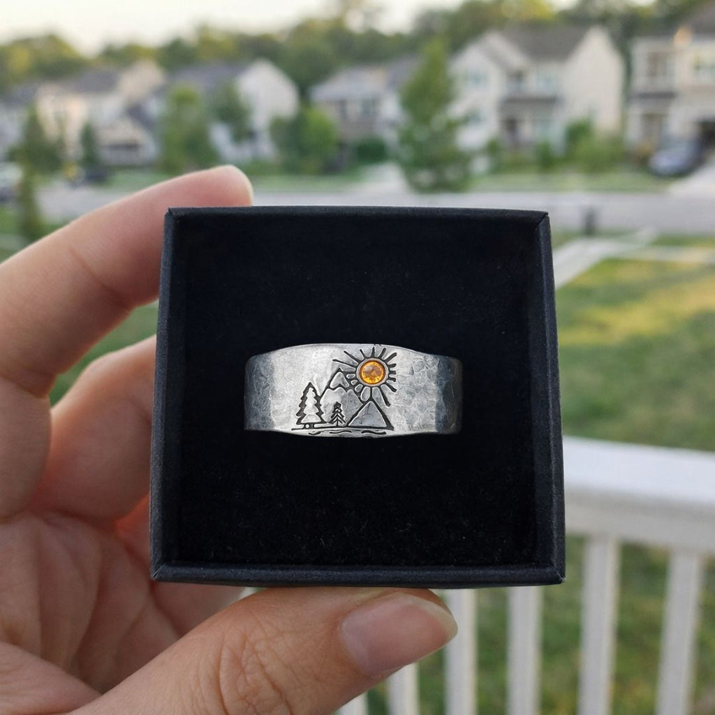 Last Light Trail Ring - Norse Women's Ring - Authentic Design View | Epic Loot Shop