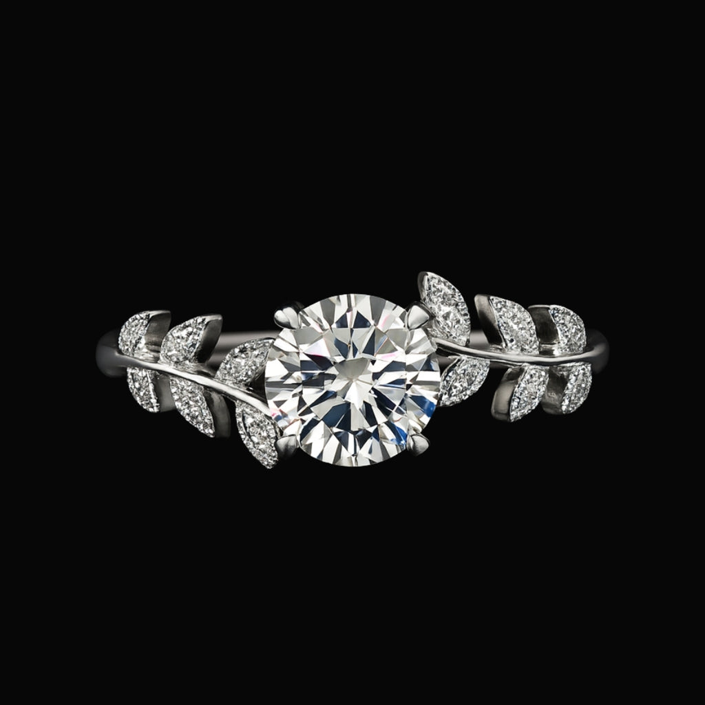 Leaf Radiance Ring - Norse Women's Ring - Close-up | Epic Loot Shop