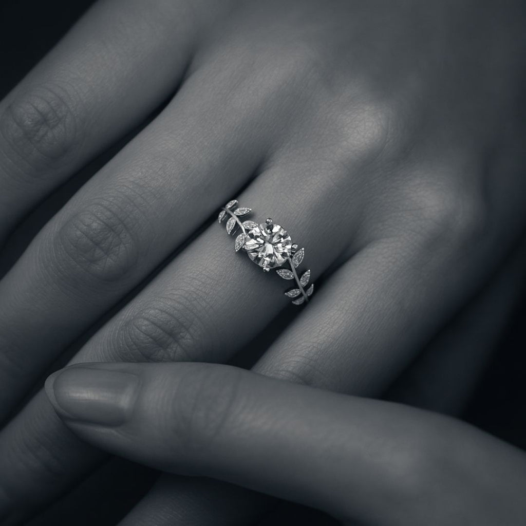 Leaf Radiance Ring - Norse Women's Ring - Side Profile | Epic Loot Shop