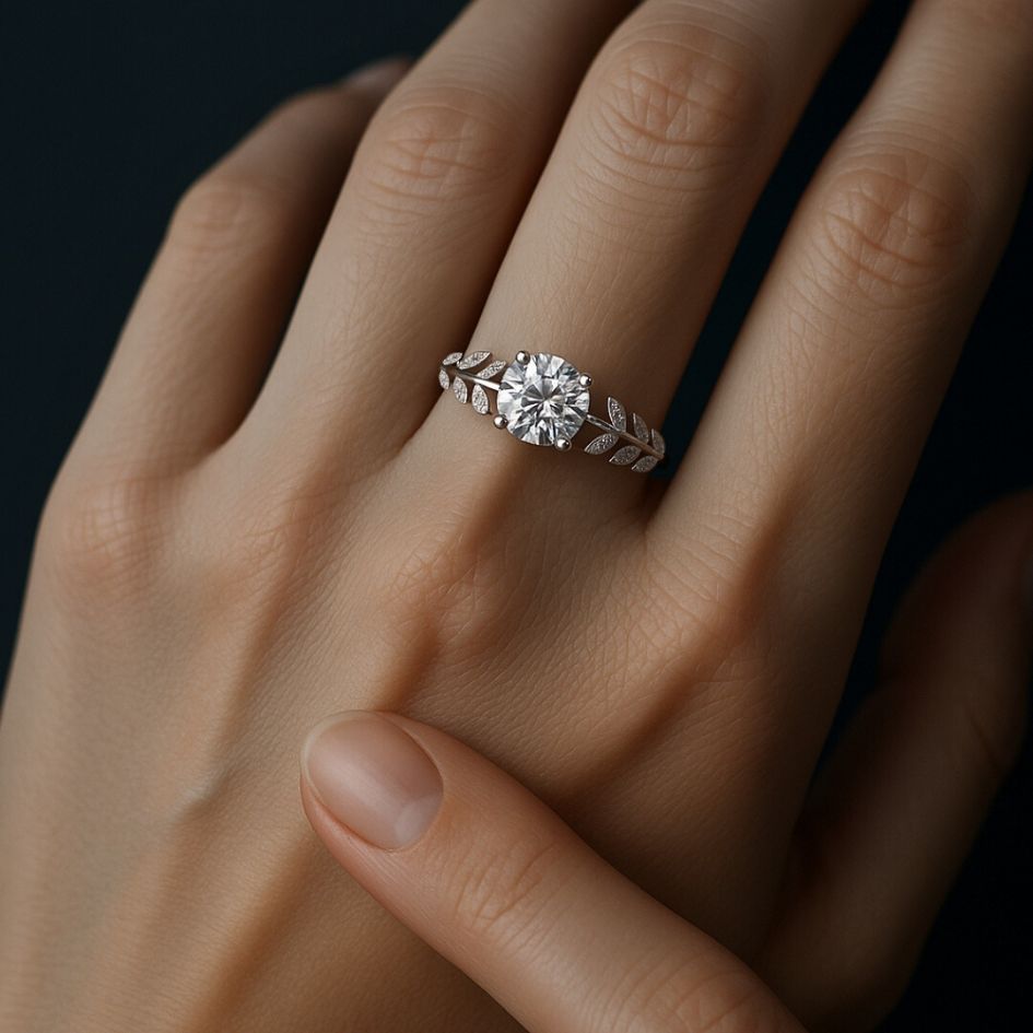 Leaf Radiance Ring - Norse Women's Ring - Authentic Design View | Epic Loot Shop