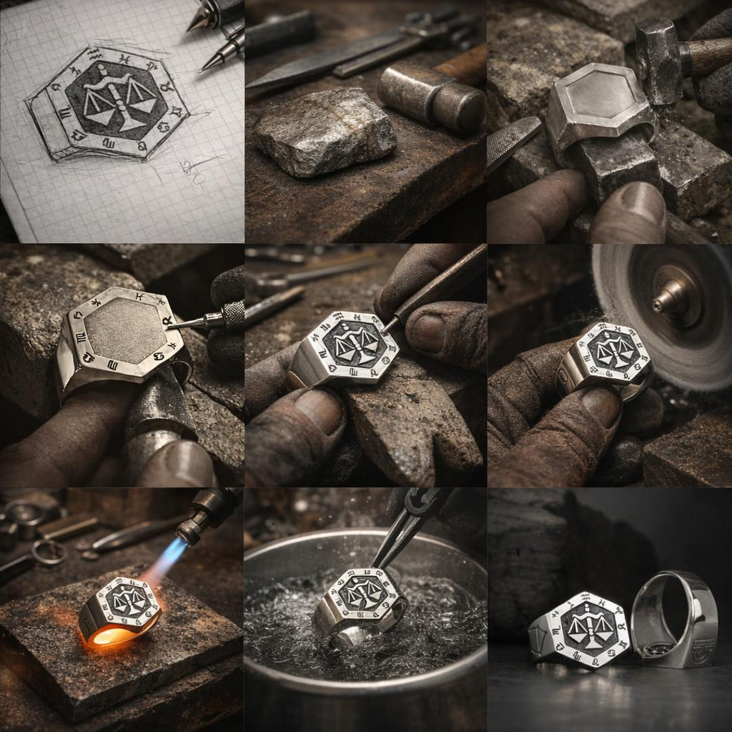 Libra Zodiac Ring - Viking Ring | Epic Loot Shop