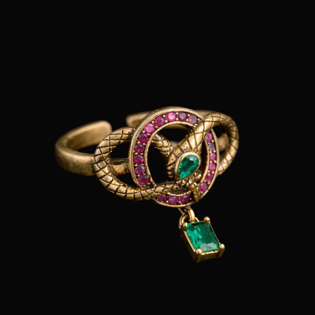 The Silent Serpent - Norse Women's Ring - Detailed View | Epic Loot Shop