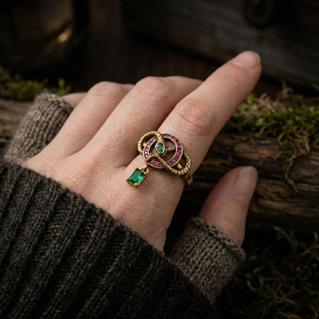 The Silent Serpent - Norse Women's Ring - Alternative Angle | Epic Loot Shop