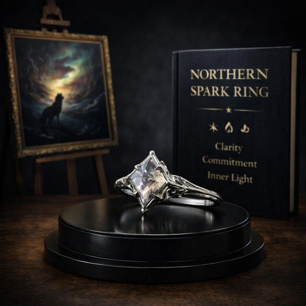 Northern Spark Ring - Norse Women's Ring - Side Profile | Epic Loot Shop