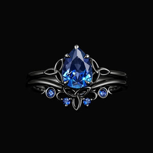 Nรณttveil Blue Ember Ring