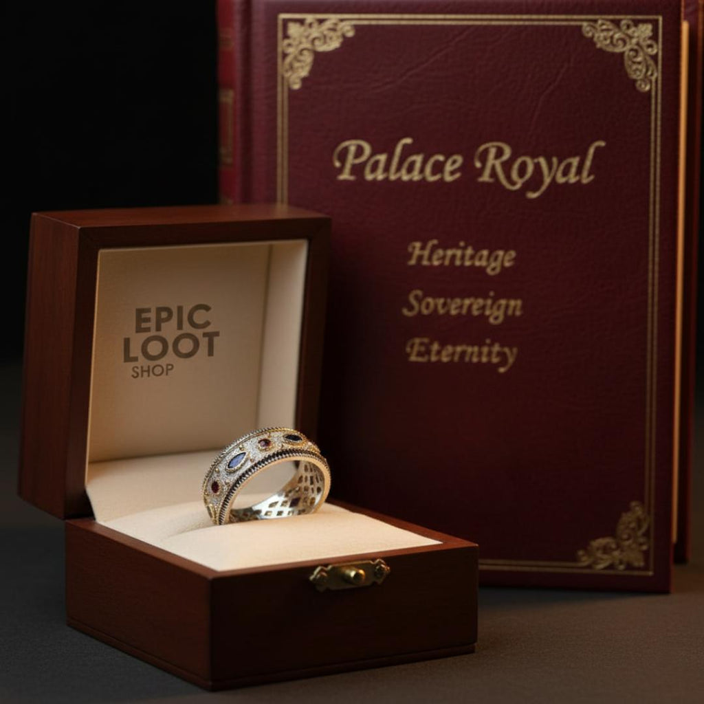 Palace Royal Ring - Norse Women's Ring - Close-up | Epic Loot Shop
