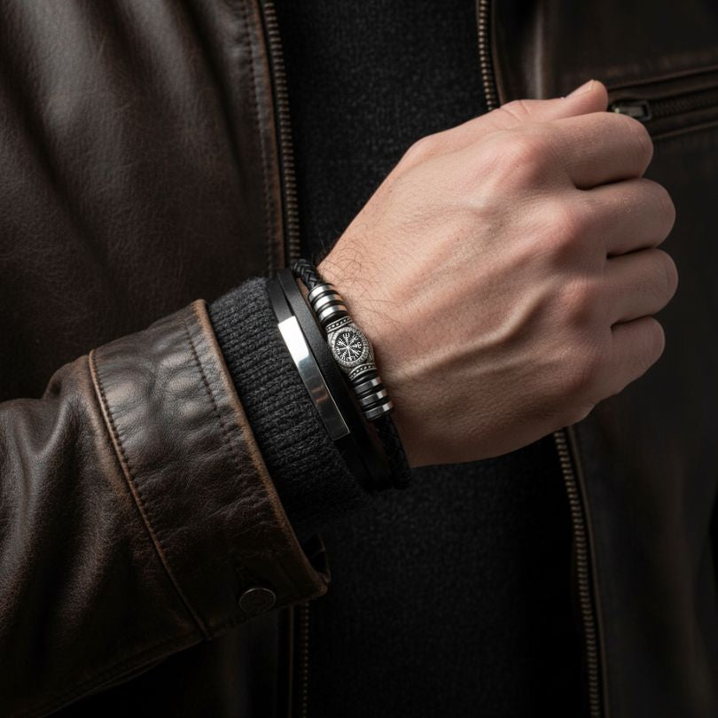 Path Keeper Bracelet - Viking Arm Ring - Close-up | Epic Loot Shop