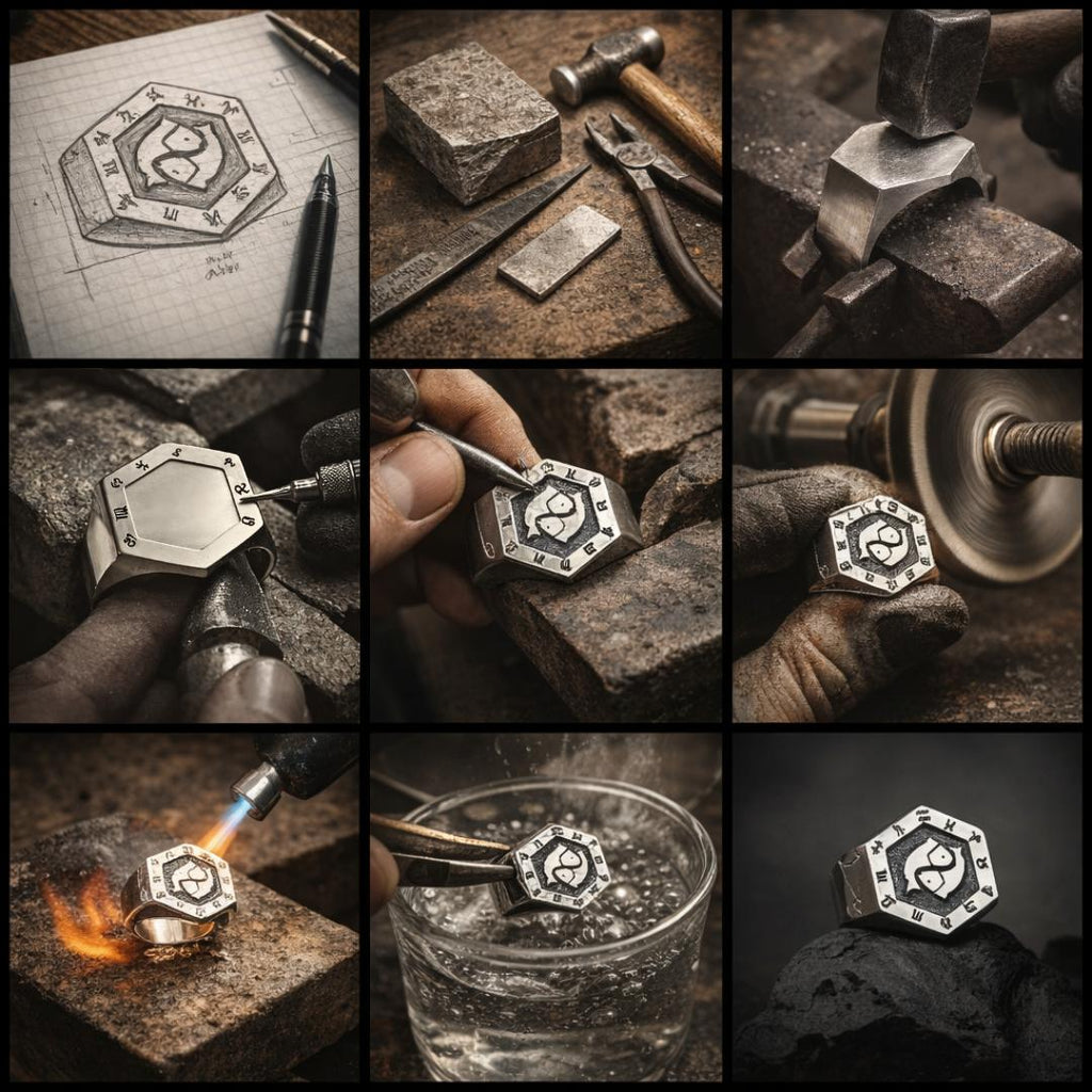 Pisces Zodiac Ring - Viking Rings For Men | Epic Loot Shop