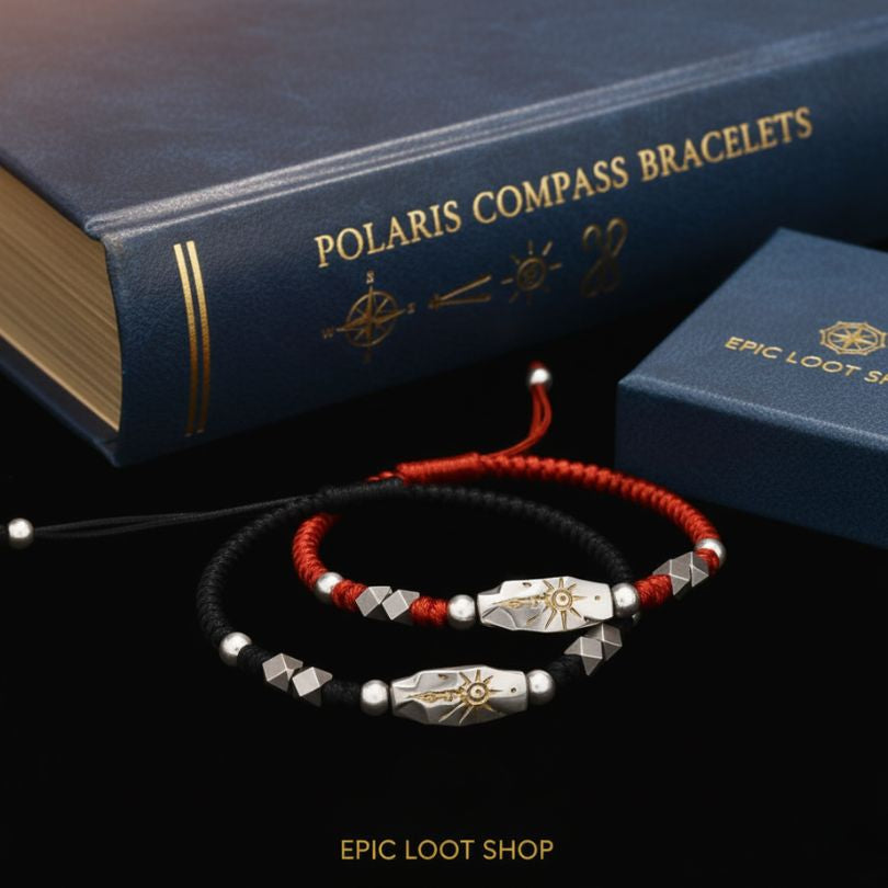 Polaris Compass Bracelet - Norse Women's Bracelet - Close-up | Epic Loot Shop