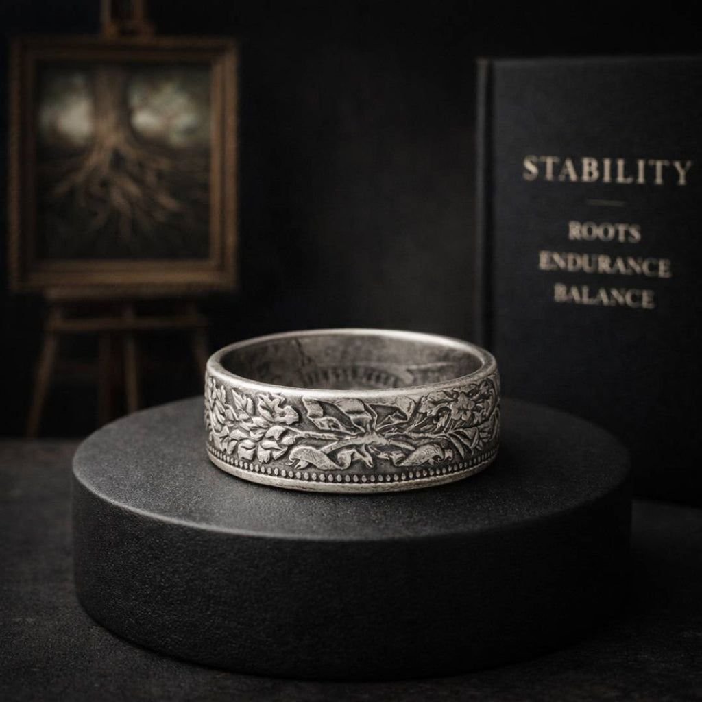 Ring of Silent Roots - Norse Women's Ring - Side Profile | Epic Loot Shop