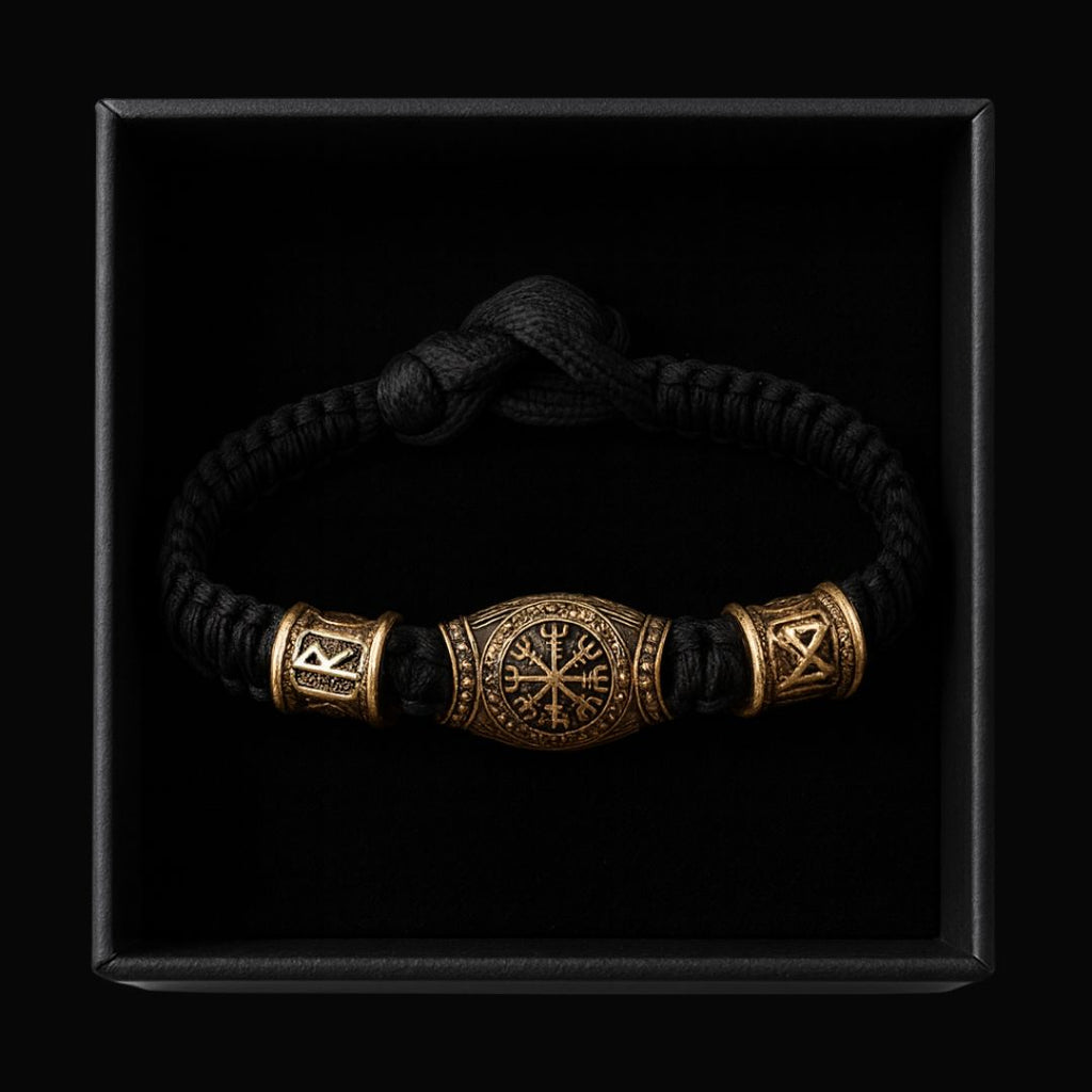 Runic Guard Bracelet - Viking Arm Ring - Detailed View | Epic Loot Shop