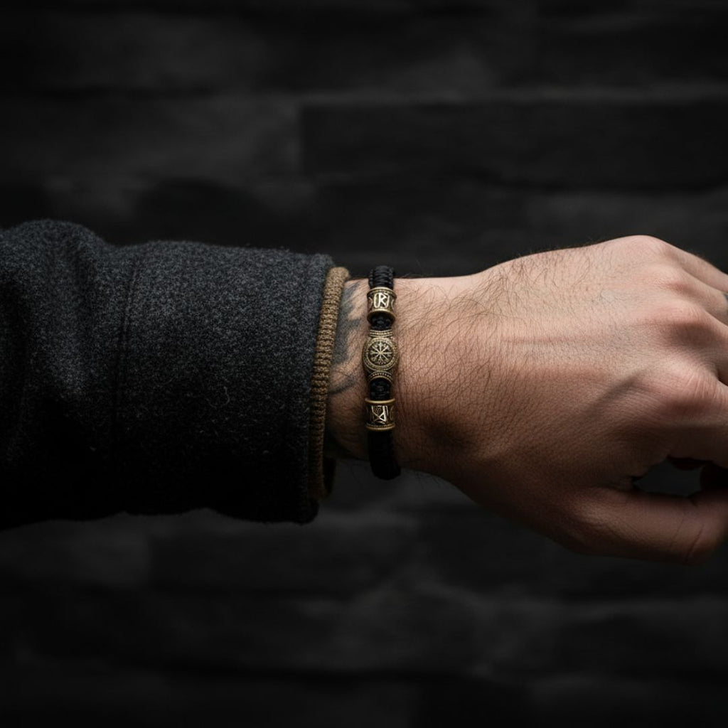 Runic Guard Bracelet - Viking Arm Ring - Alternative Angle | Epic Loot Shop