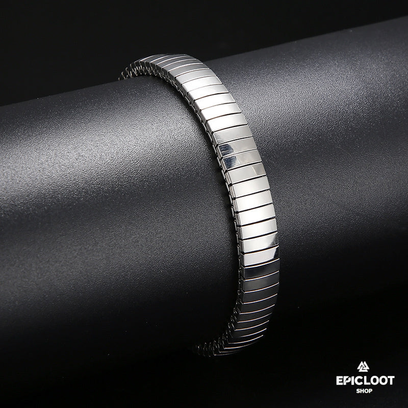 High-Quality Steel Jormungandr Men's Bracelet