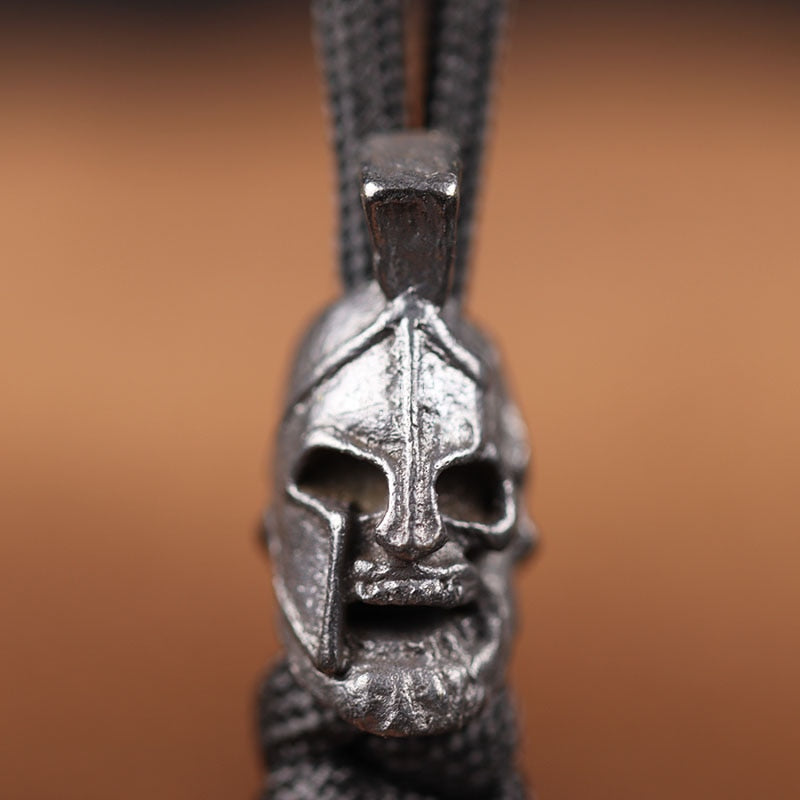 Ancient Greece Spartan Warrior Helmet Skull Bead
