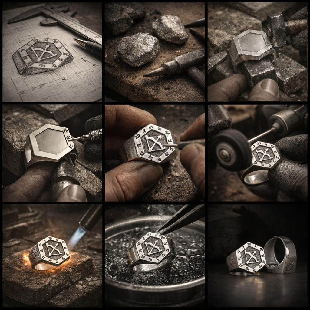 Sagittarius Zodiac Ring - Viking Ring | Epic Loot Shop