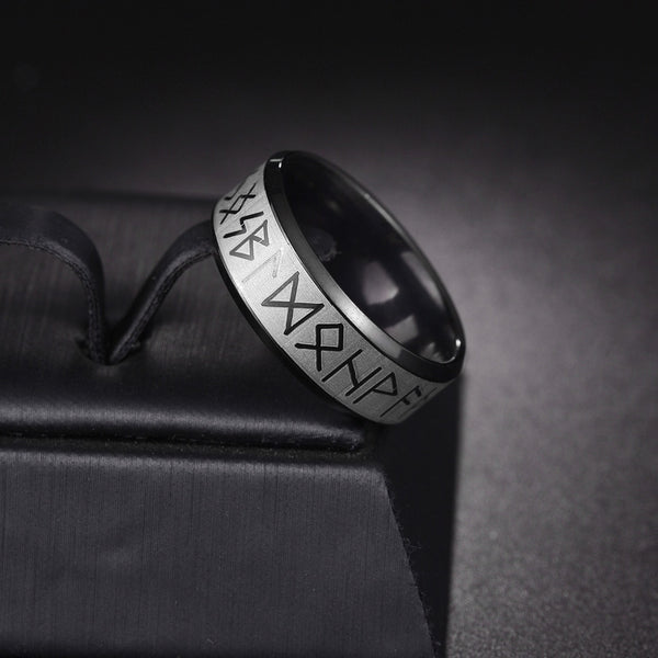 Nordic Runes Stainless Steel Ring – Epic Loot Shop