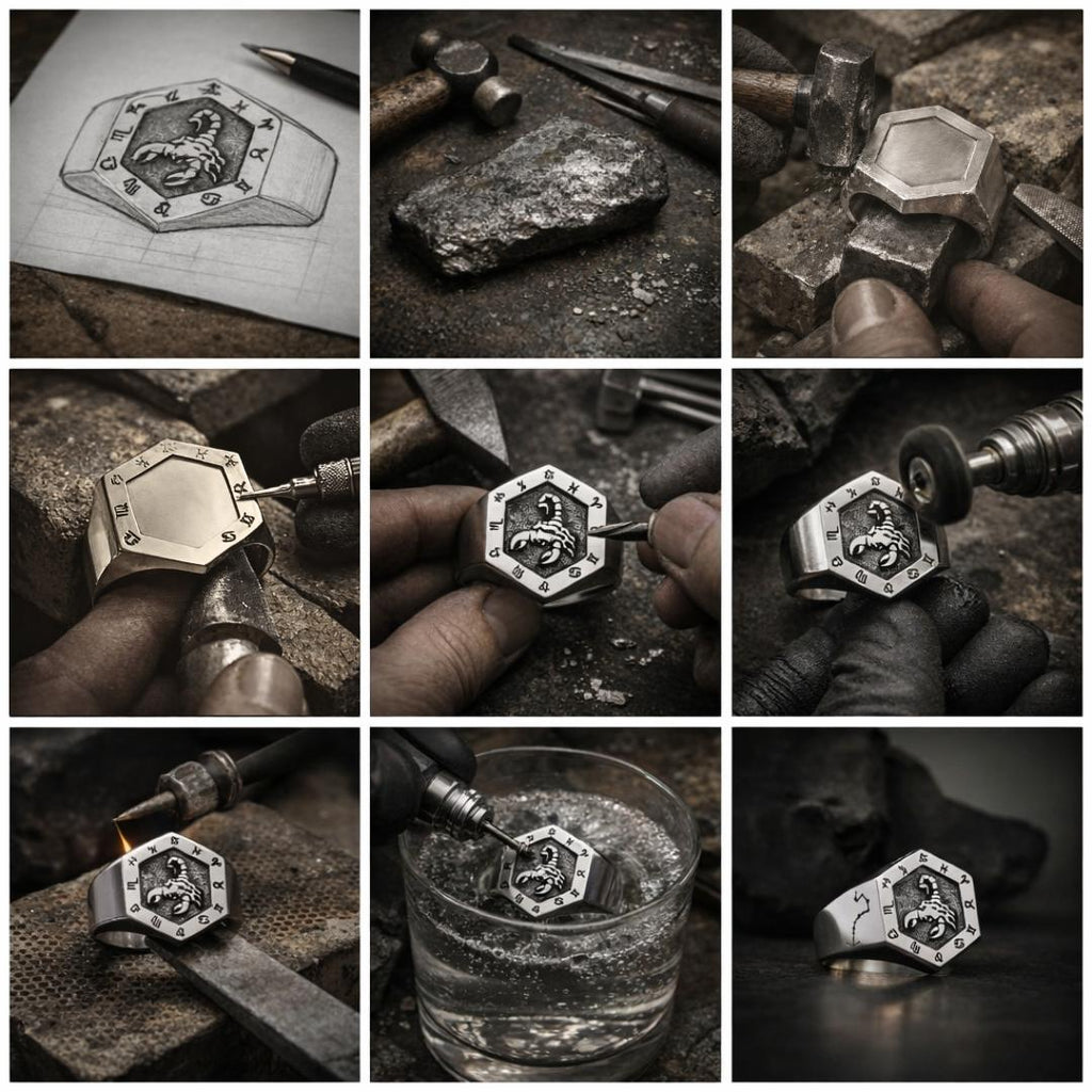 Scorpio Zodiac Ring - Viking Ring | Epic Loot Shop