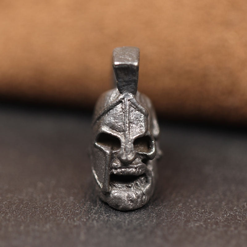 Ancient Greece Spartan Warrior Helmet Skull Bead