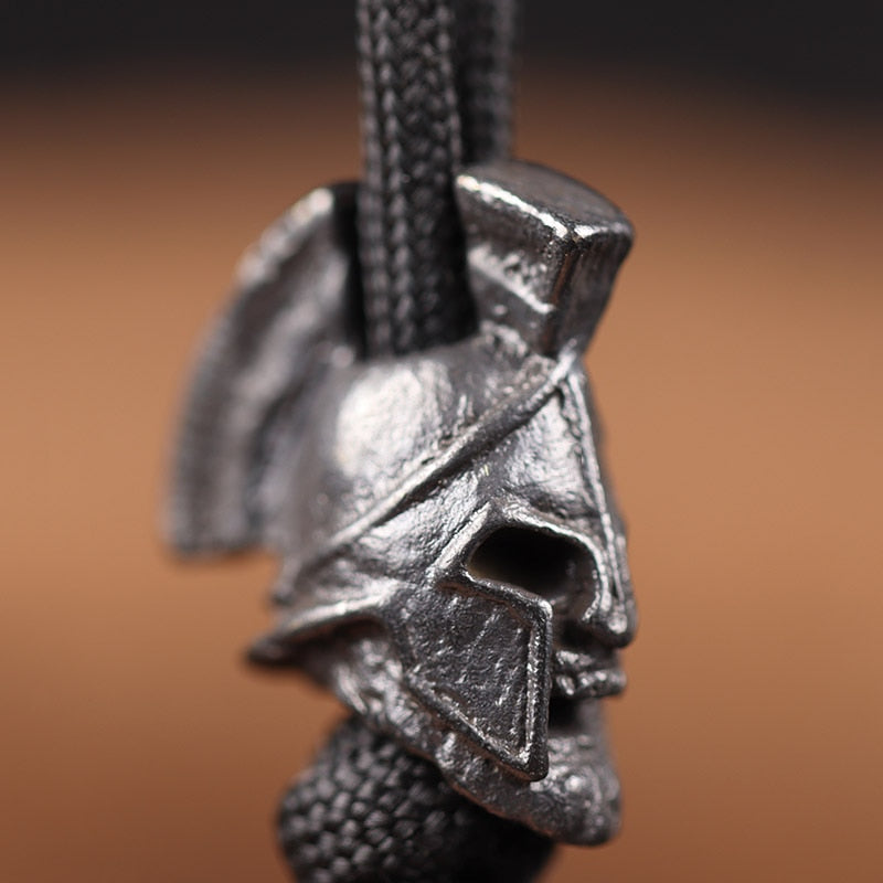 Ancient Greece Spartan Warrior Helmet Skull Bead