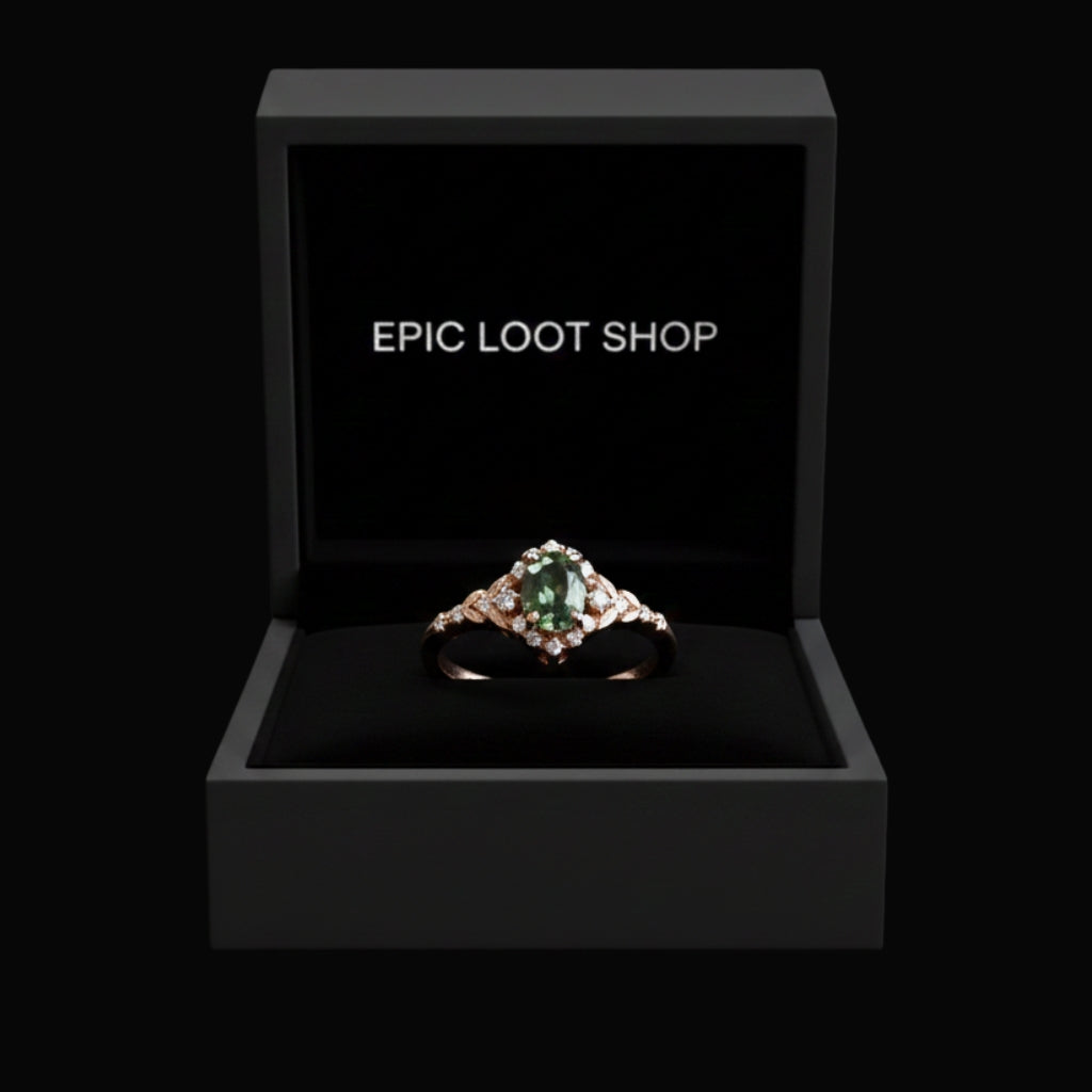 Golden Yield Ring - Norse Women's Ring - Close-up | Epic Loot Shop
