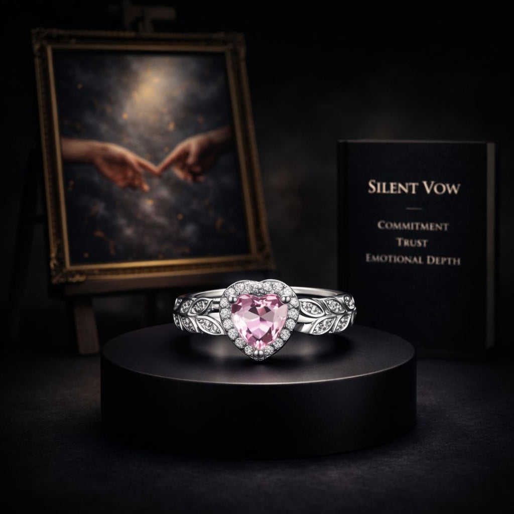 Silent Vow Ring - Norse Women's Ring - Side Profile | Epic Loot Shop