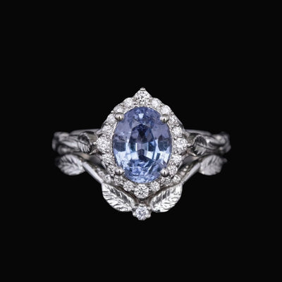 Silverleaf Sapphire Ring