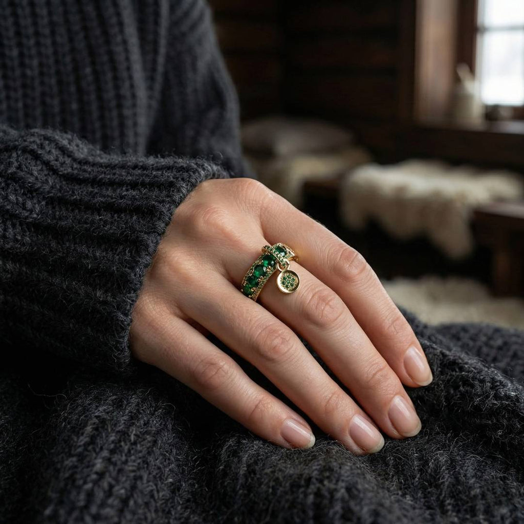 The Verdant Halo - Norse Women's Ring - Detailed View | Epic Loot Shop