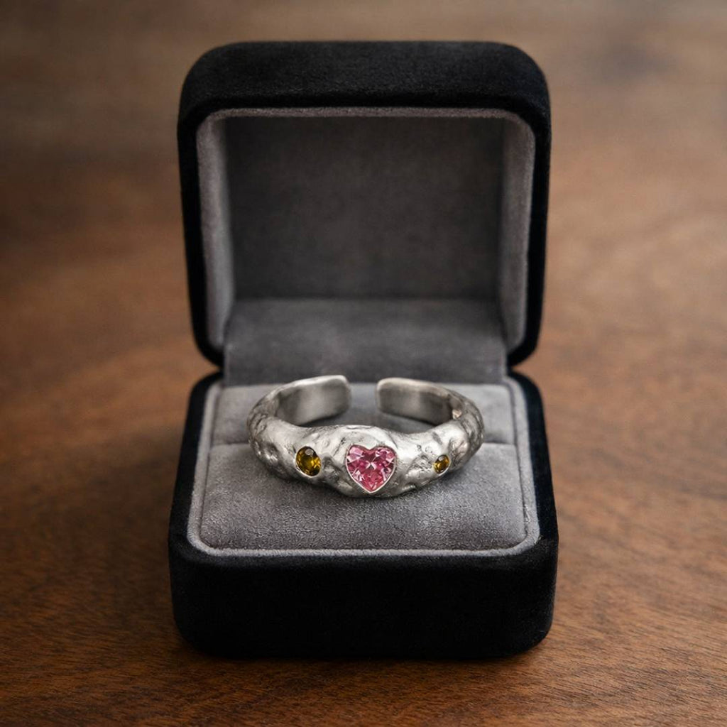 The Heart’s Imprint - Norse Women's Ring - Close-up | Epic Loot Shop