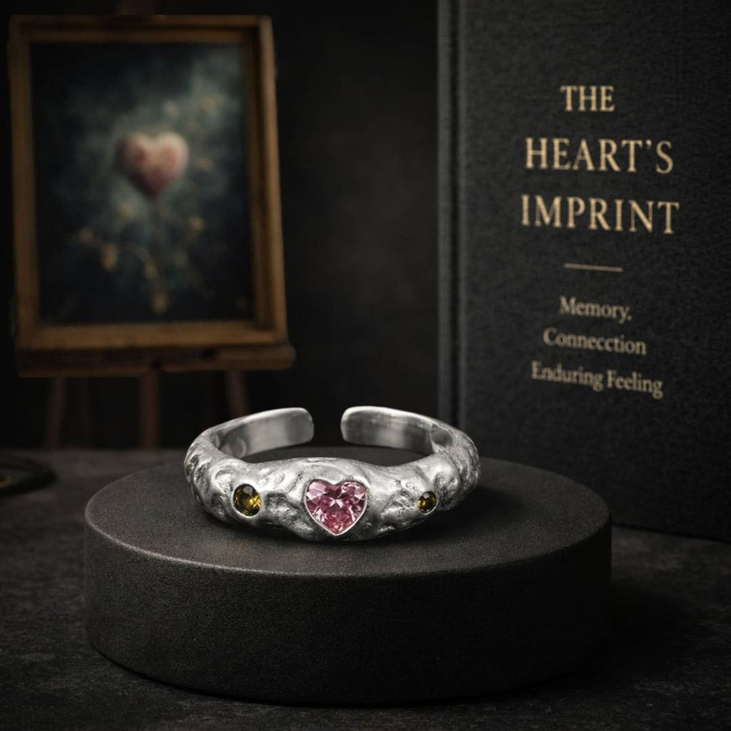 The Heart’s Imprint - Norse Women's Ring - Side Profile | Epic Loot Shop