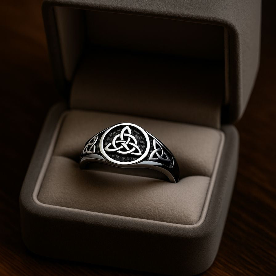 Trinity of Balance - Norse Women's Ring - Detailed View | Epic Loot Shop