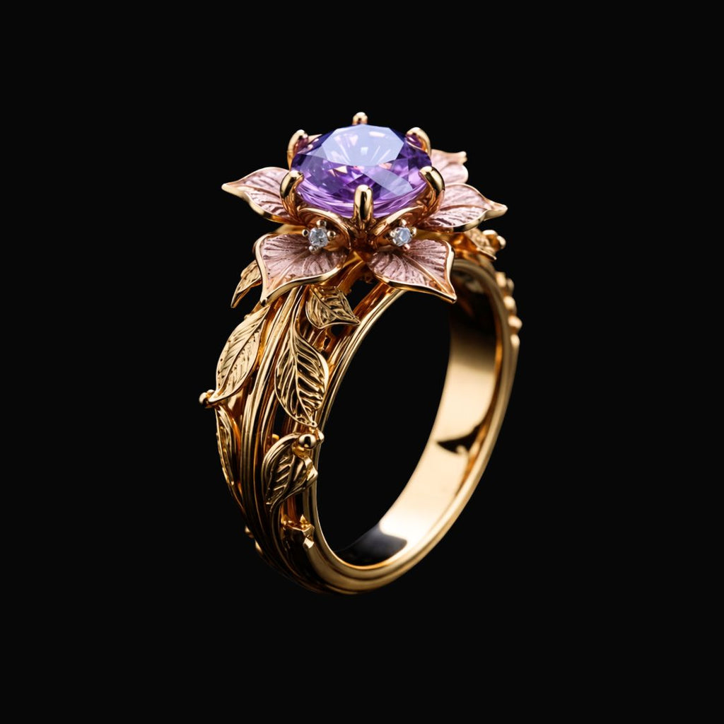 Violet Daydream Ring - Norse Women's Ring - Detailed View | Epic Loot Shop