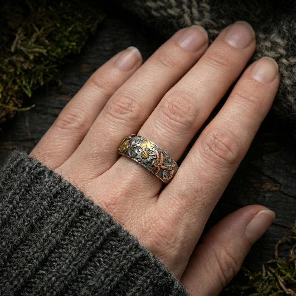 Wing of Wildflower - Norse Women's Ring | Epic Loot Shop