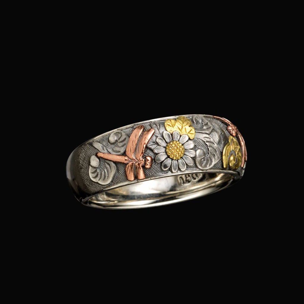 Wing of Wildflower - Norse Women's Ring - Side Profile | Epic Loot Shop