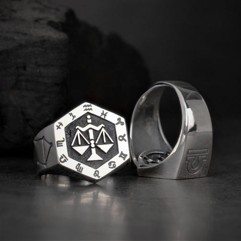 Libra Zodiac Ring