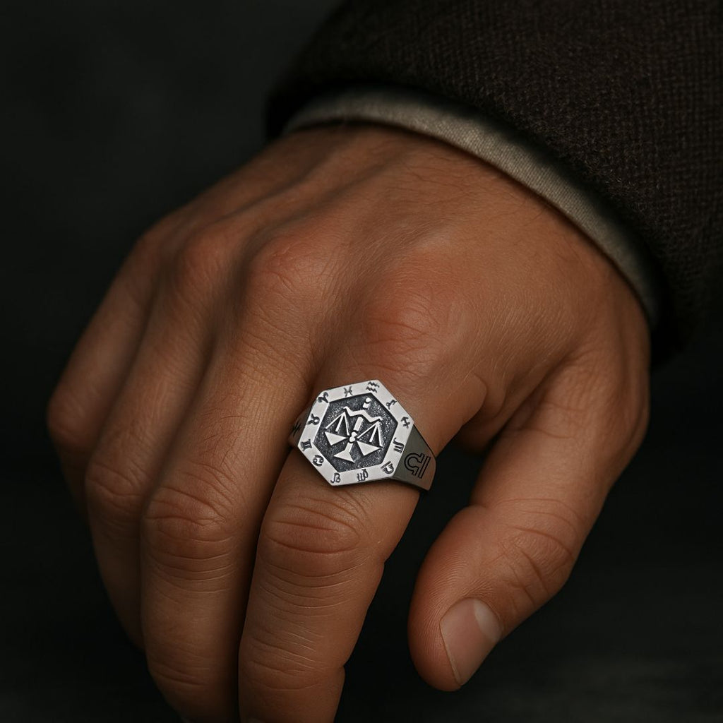 Libra Zodiac Ring