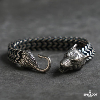 Huge Fenrir Wolf Bracelet