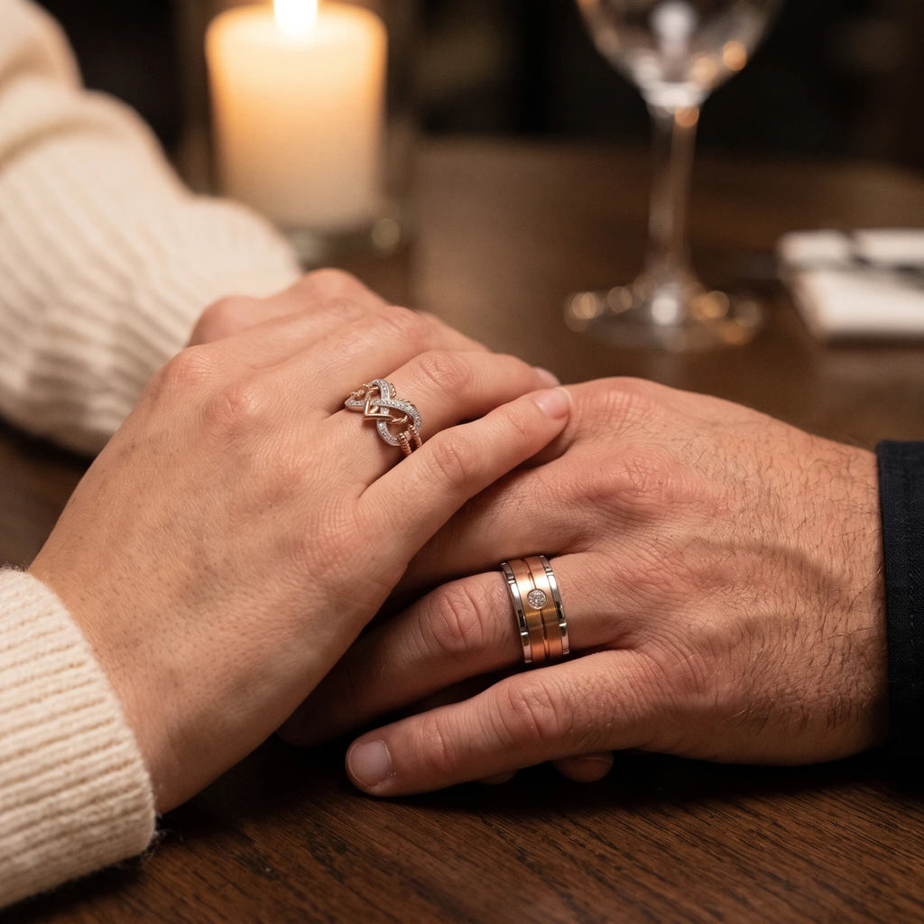 Nordic Vow Couples Rings