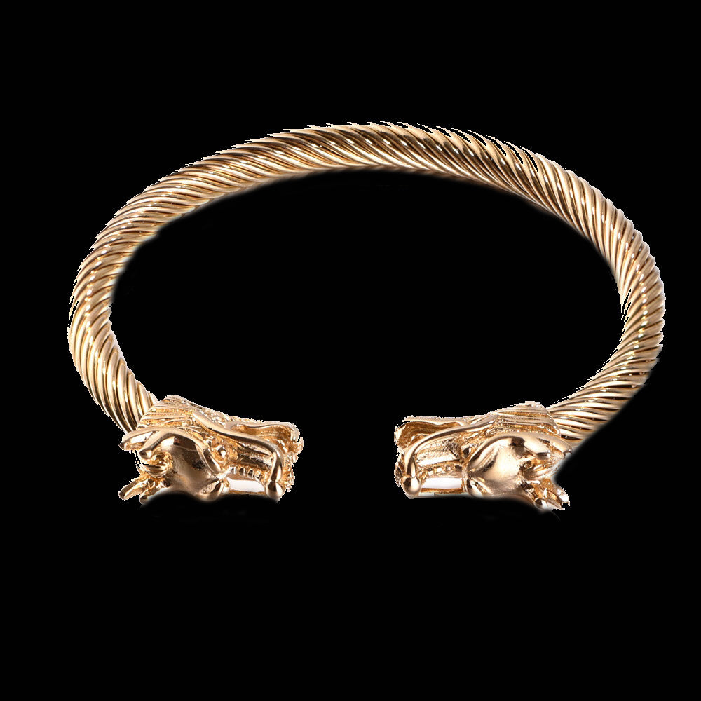 Norse Legacy: Dragon Arc Bracelet