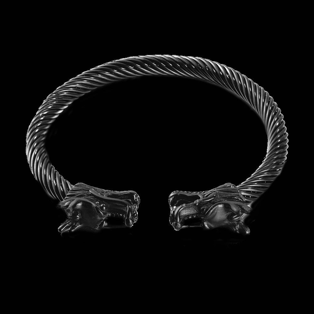 Norse Legacy: Dragon Arc Bracelet