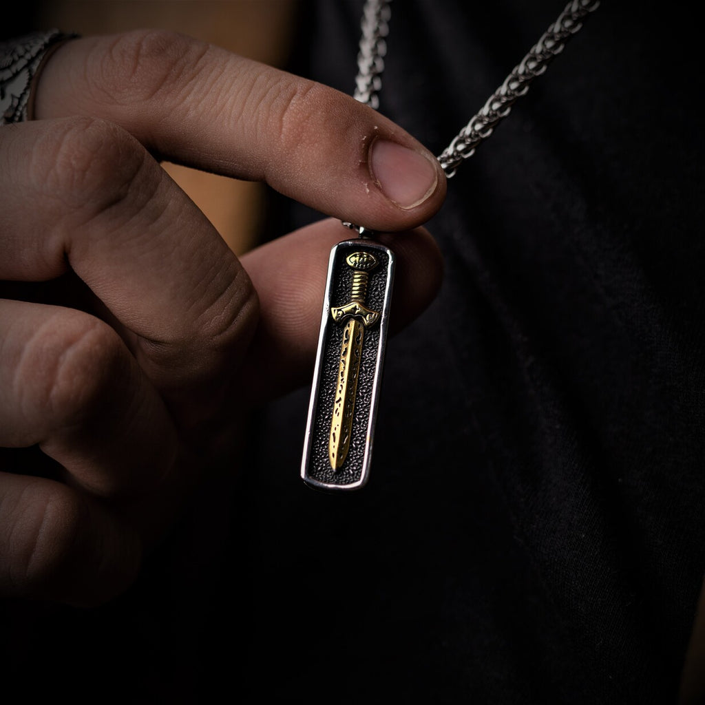Viking Warrior Sword Necklace