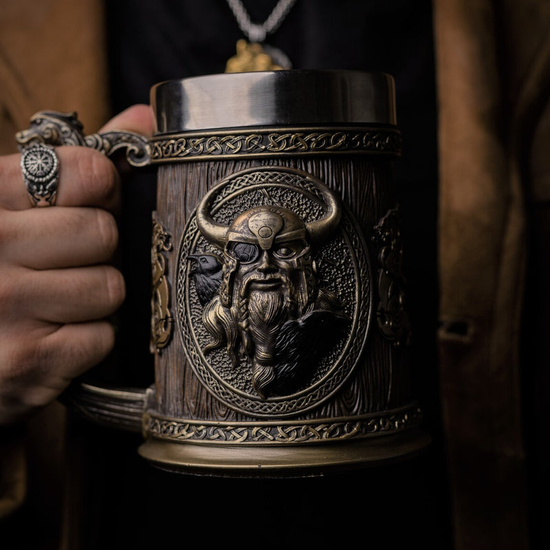 Viking Odin Drinking Mug