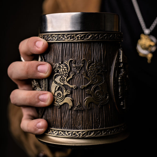 Viking-Style Wood Beer Mug – Epic Loot Shop