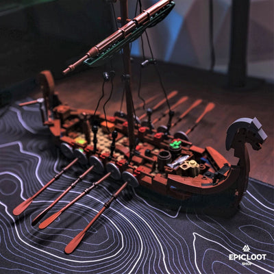 Kit di Montaggio del Modello Drakkar Longship - Un Viaggio nella Storia Vichinga