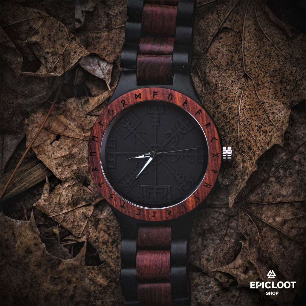 Vegvisir Wooden Watch - Dark Wood
