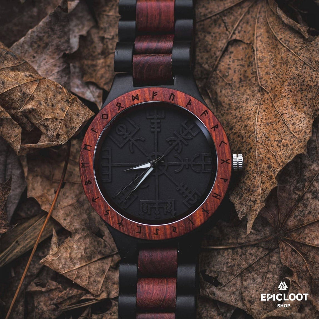 Vegvisir Wooden Watch - Dark Wood