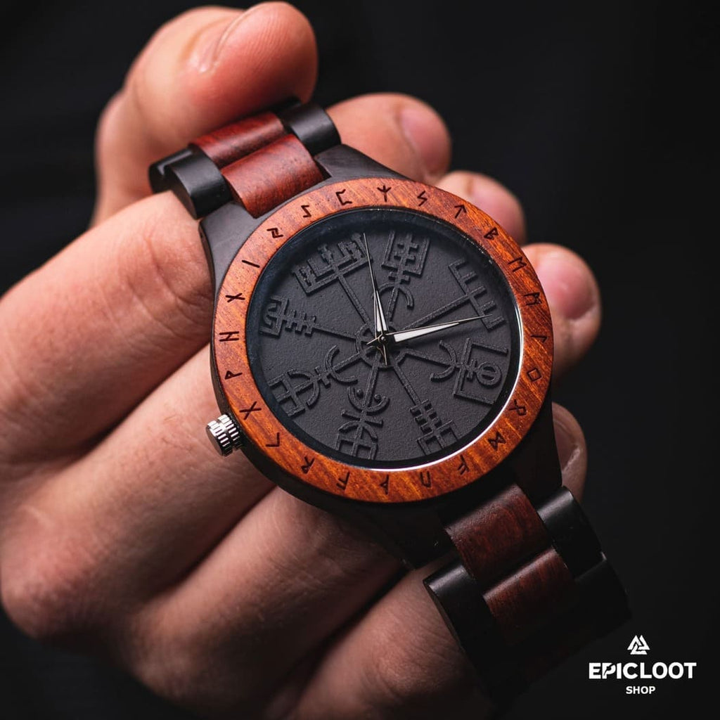 Vegvisir Wooden Watch - Dark Wood